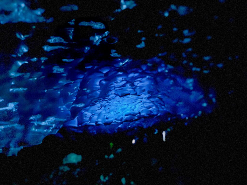 Inside the blue Ice cave